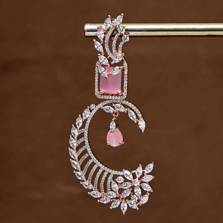 CZ Rose Gold Earrings