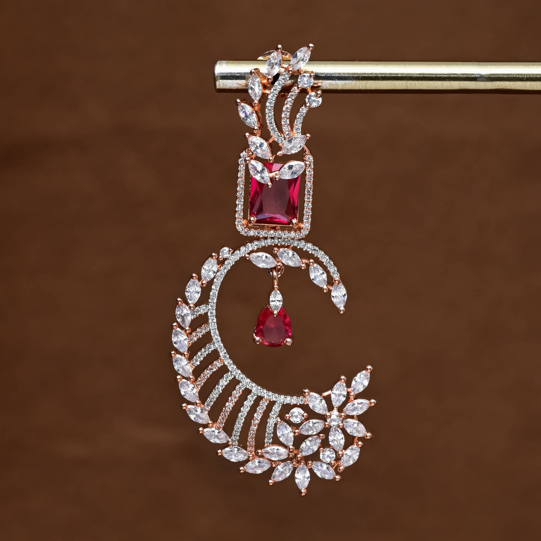 CZ Rose Gold Earrings