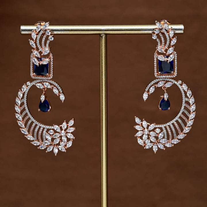 CZ Rose Gold Earrings