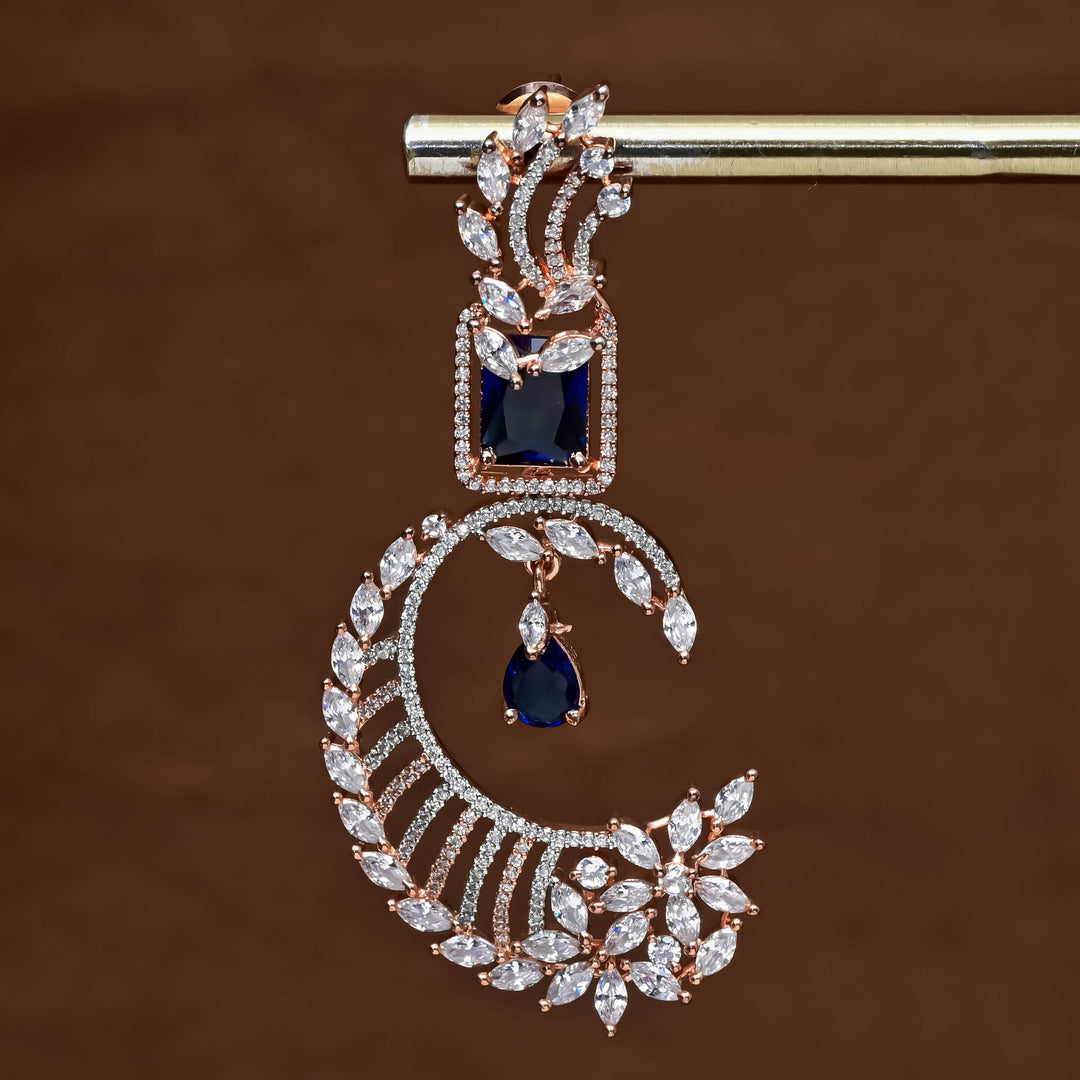 CZ Rose Gold Earrings