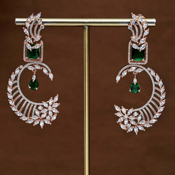 CZ Rose Gold Earrings