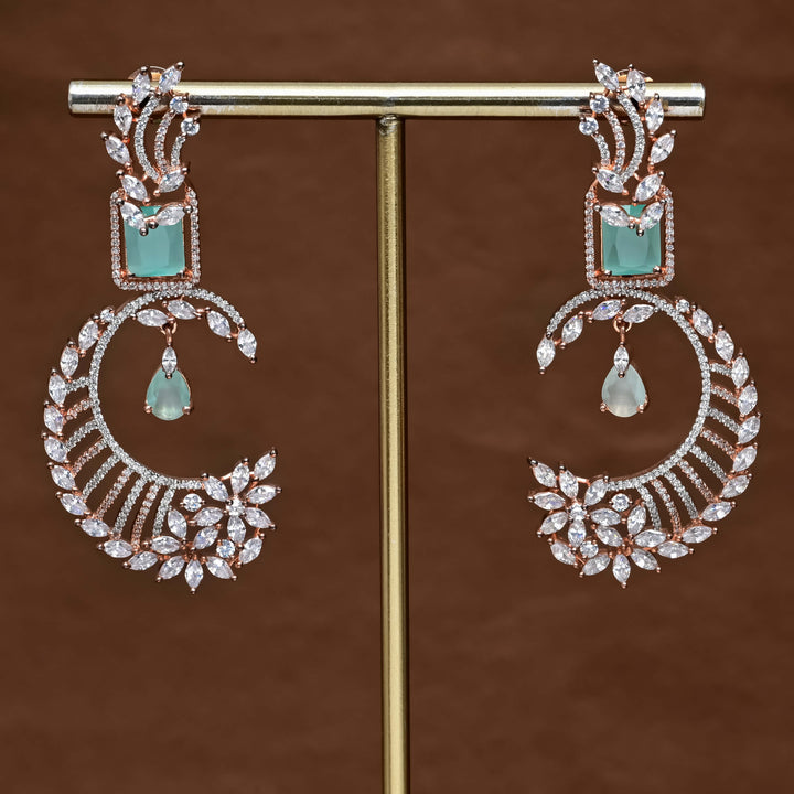 CZ Rose Gold Earrings