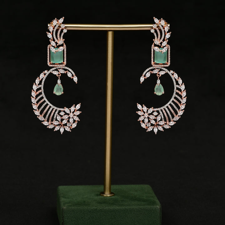 CZ Rose Gold Earrings