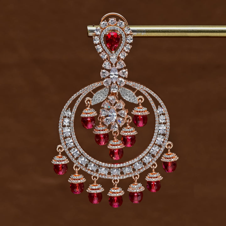 CZ Rose Gold Earrings