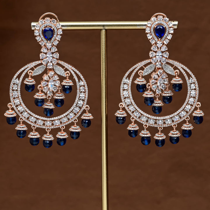 CZ Rose Gold Earrings