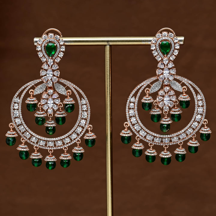 CZ Rose Gold Earrings