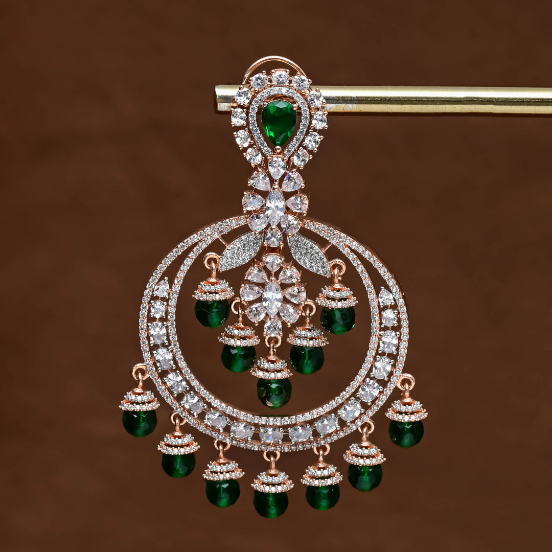 CZ Rose Gold Earrings