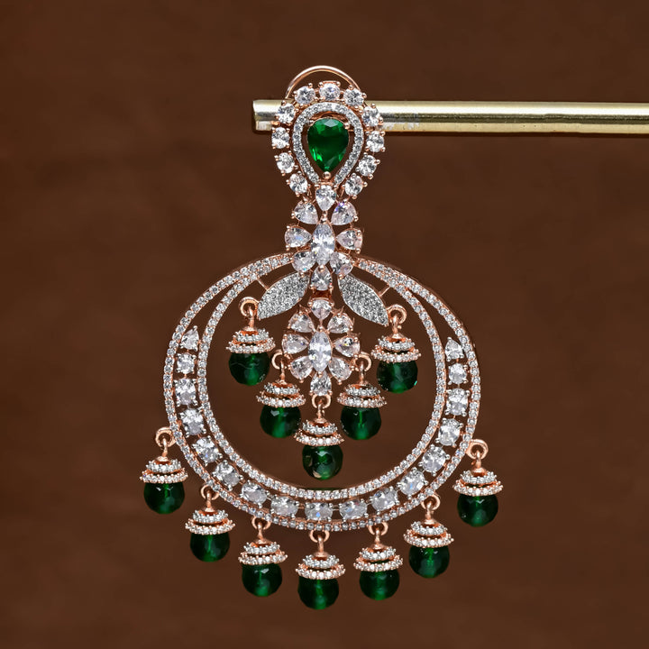 CZ Rose Gold Earrings