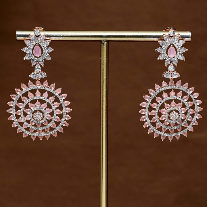 CZ Rose Gold Earrings
