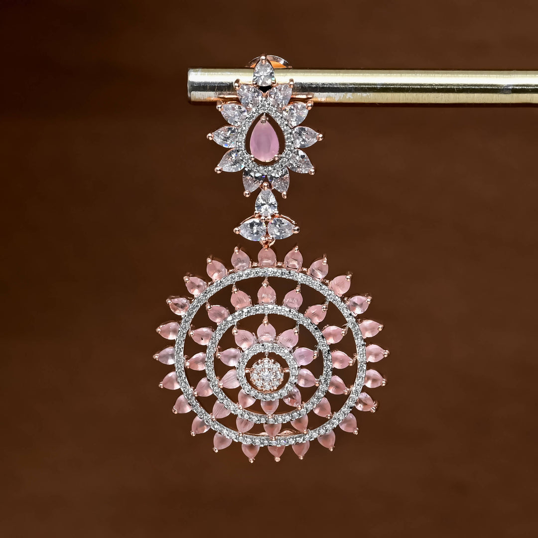 CZ Rose Gold Earrings