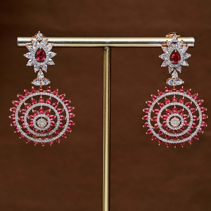 CZ Rose Gold Earrings