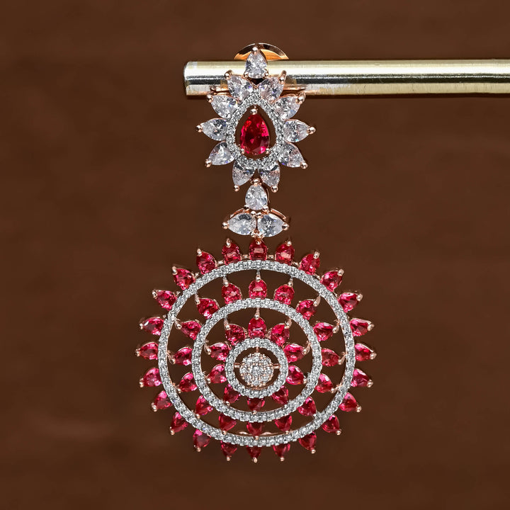 CZ Rose Gold Earrings
