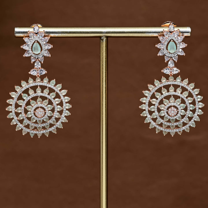 CZ Rose Gold Earrings