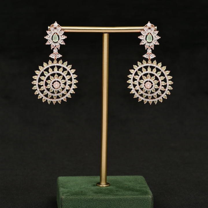 CZ Rose Gold Earrings
