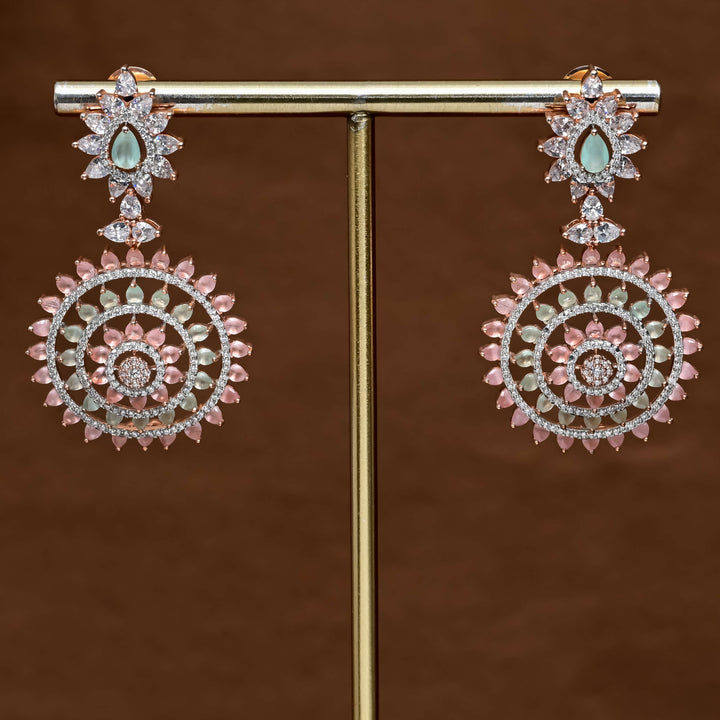 CZ Rose Gold Earrings