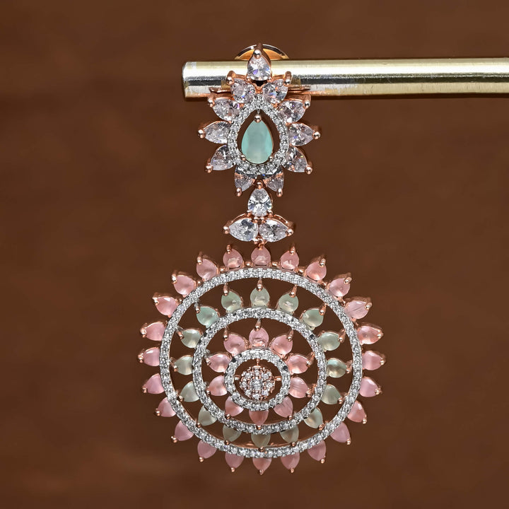 CZ Rose Gold Earrings