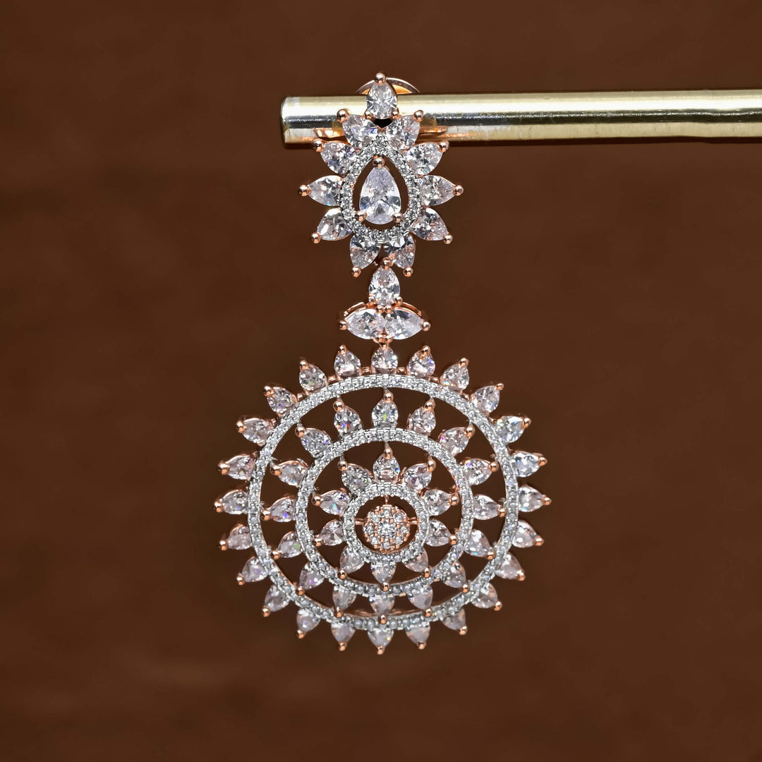 CZ Rose Gold Earrings