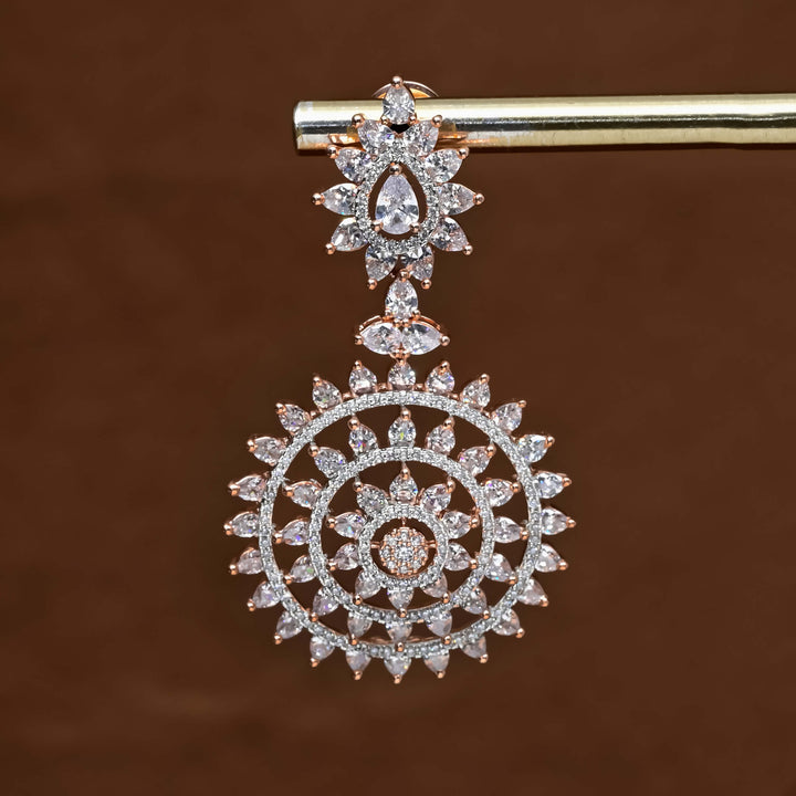 CZ Rose Gold Earrings