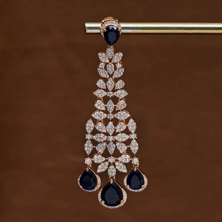 CZ Rose Gold Earrings