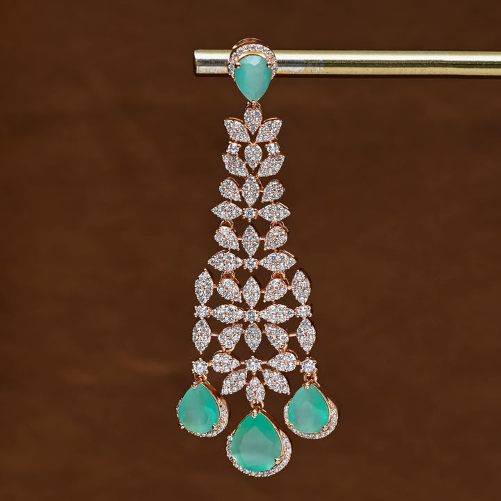 CZ Rose Gold Earrings