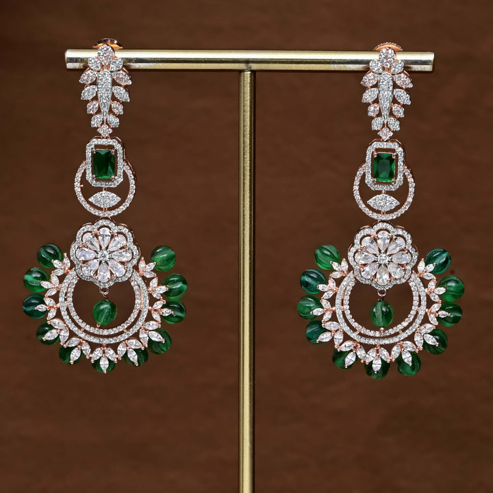 CZ Rose Gold Earrings