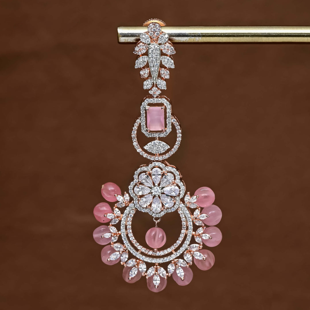 CZ Rose Gold Earrings