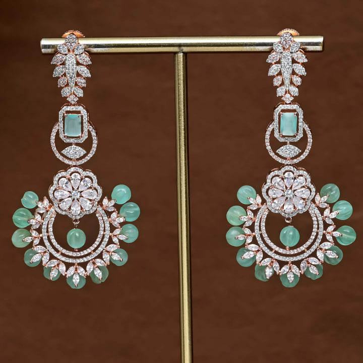 CZ Rose Gold Earrings