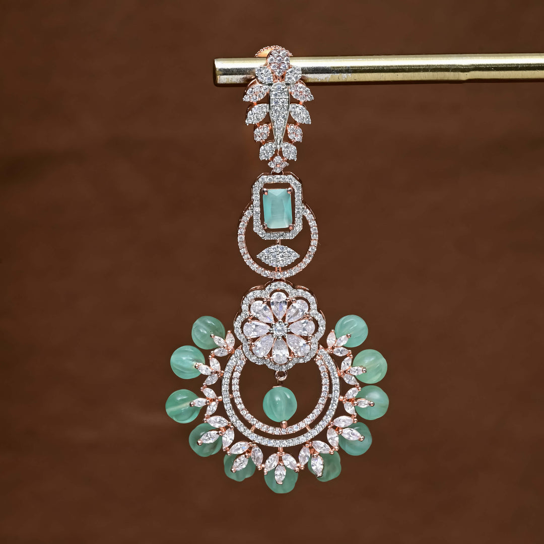 CZ Rose Gold Earrings