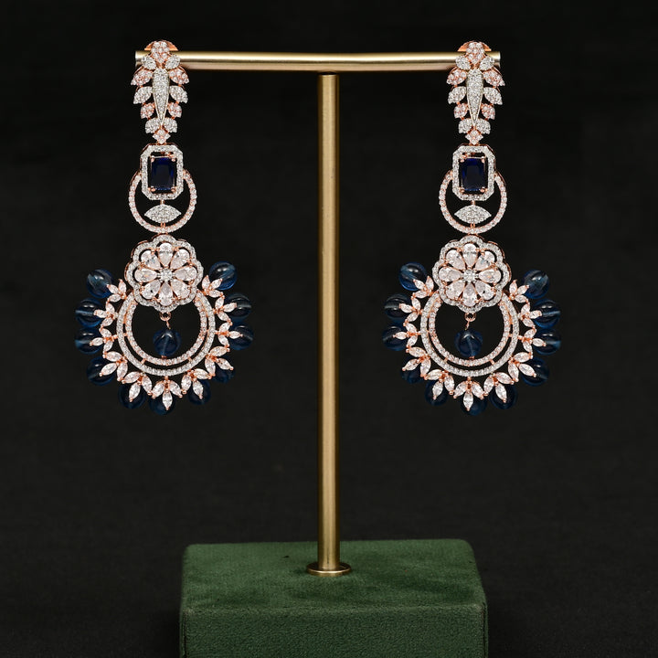 CZ Rose Gold Earrings