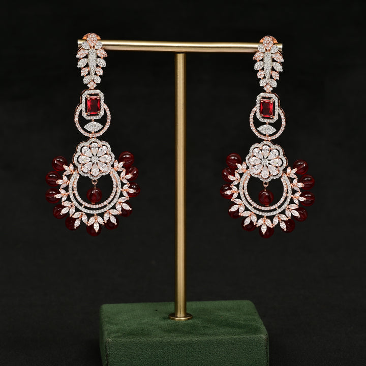 CZ Rose Gold Earrings