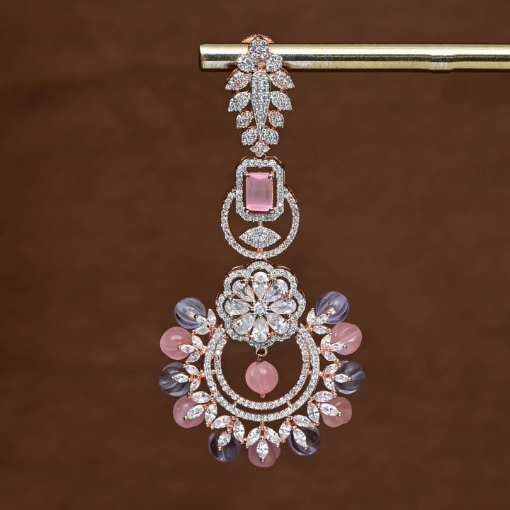 CZ Rose Gold Earrings