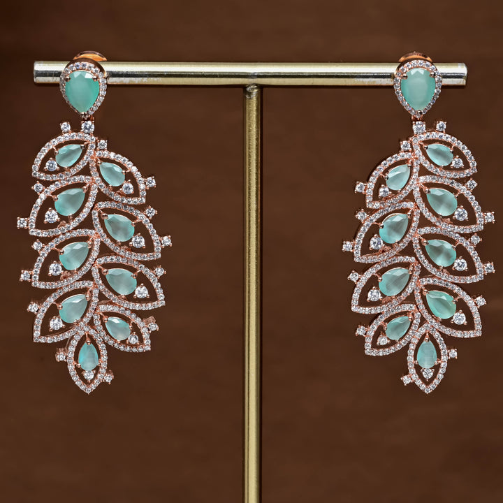 CZ Rose Gold Earrings