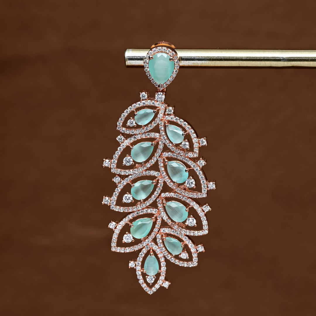 CZ Rose Gold Earrings