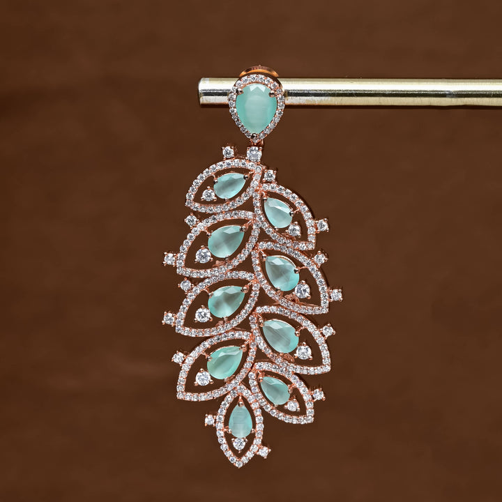 CZ Rose Gold Earrings