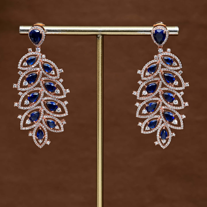 CZ Rose Gold Earrings