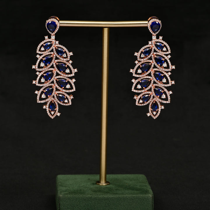 CZ Rose Gold Earrings