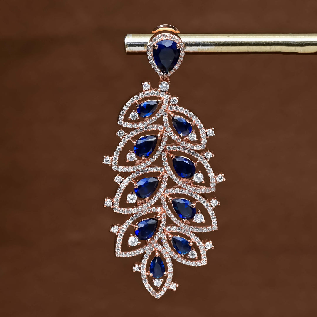 CZ Rose Gold Earrings