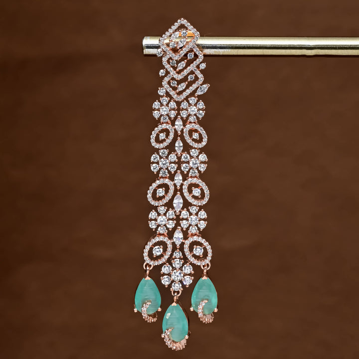 CZ Rose Gold Earrings