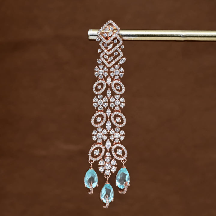 CZ Rose Gold Earrings