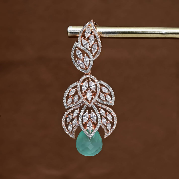 CZ Rose Gold Earrings