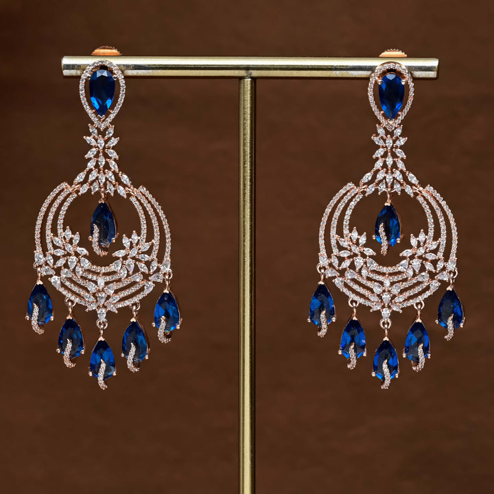 CZ Rose Gold Earrings