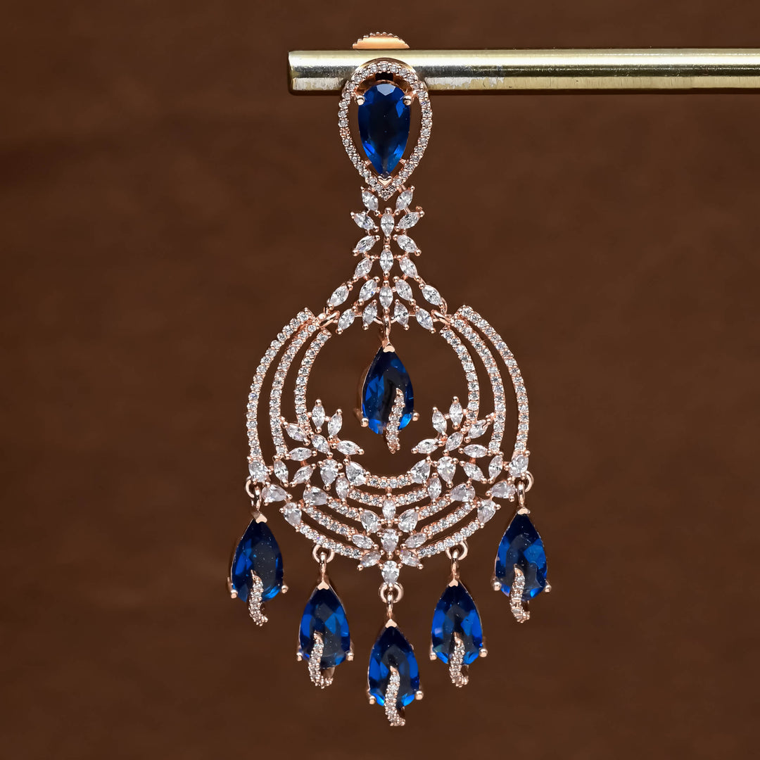 CZ Rose Gold Earrings