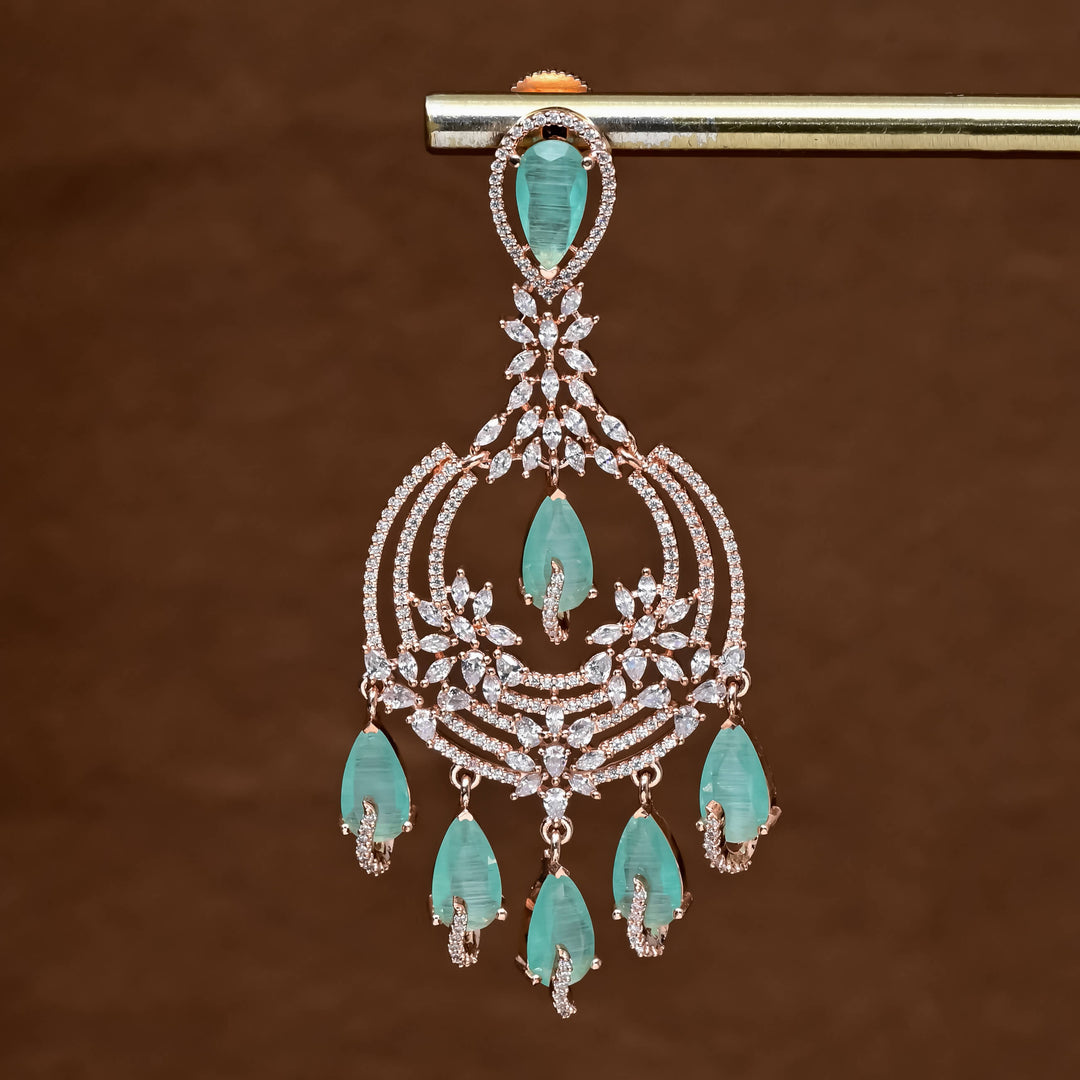 CZ Rose Gold Earrings
