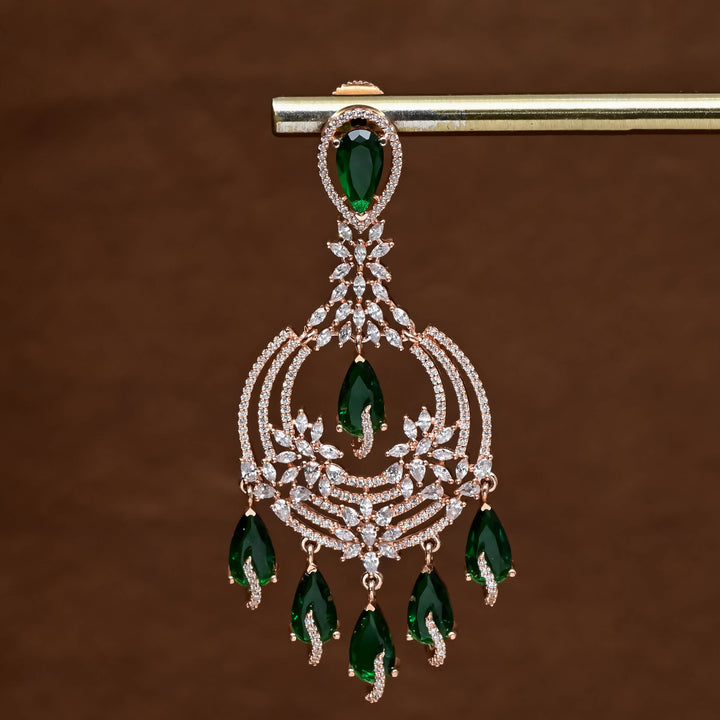 CZ Rose Gold Earrings