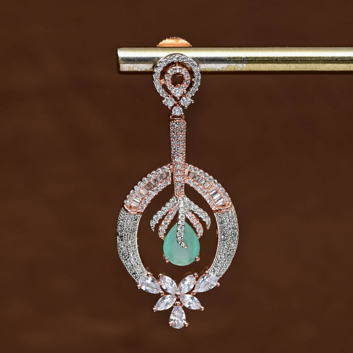 CZ Rose Gold Earrings