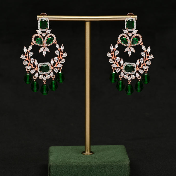 CZ Rose Gold Earrings