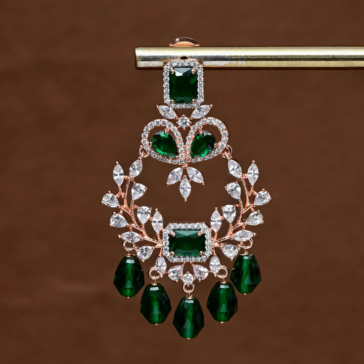 CZ Rose Gold Earrings