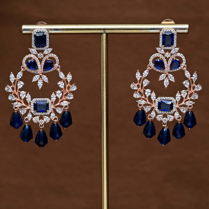 CZ Rose Gold Earrings