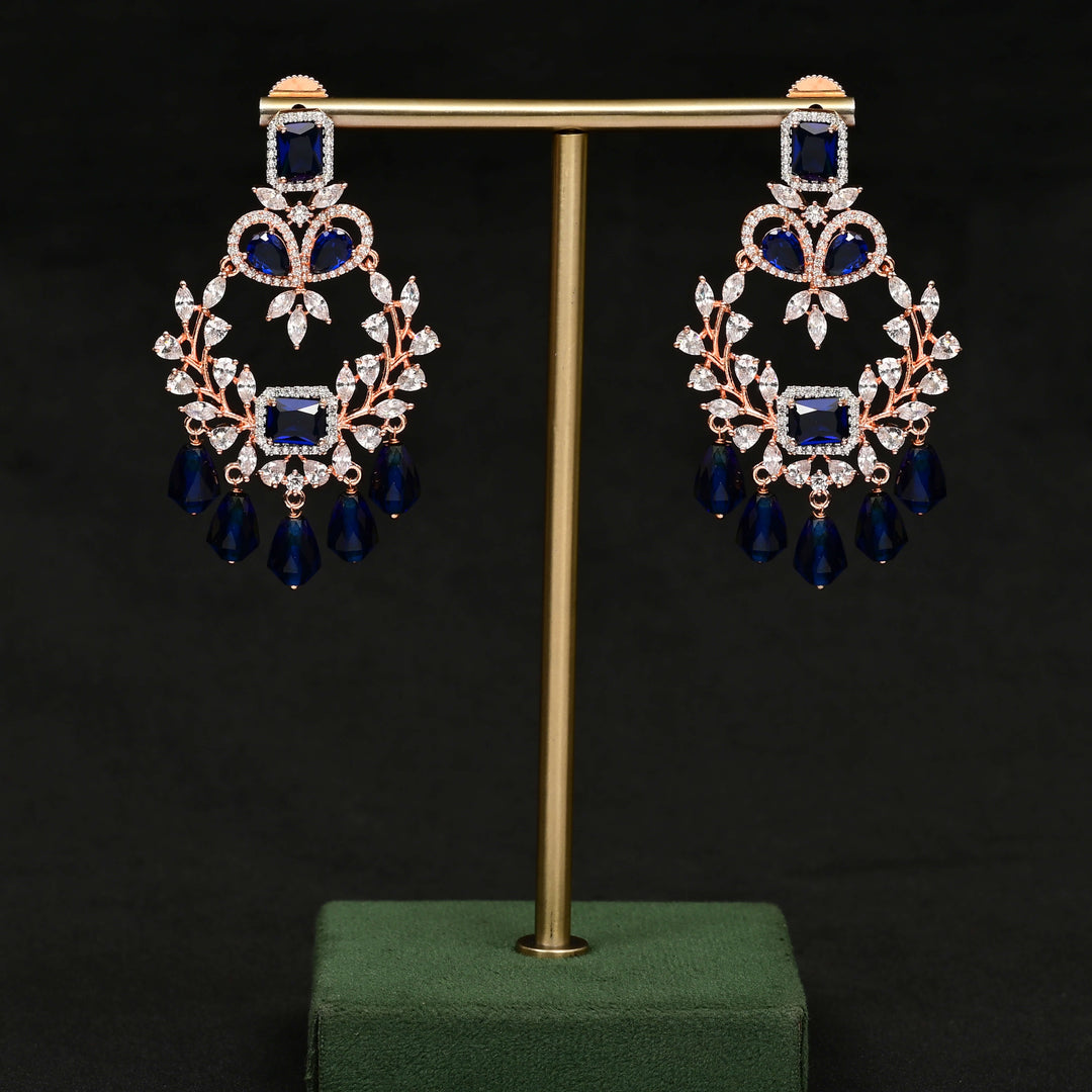 CZ Rose Gold Earrings