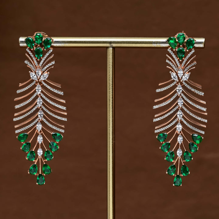 CZ Rose Gold  Earrings